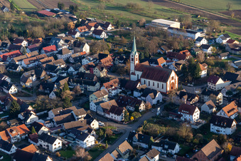 Church building of katholischen Kirche in Windschlaeg in the state Baden-Wurttemberg, Germany