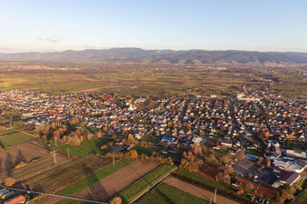 Aerial photograpy of District Urloffen in Appenweier in the state Baden-Wuerttemberg, Germany