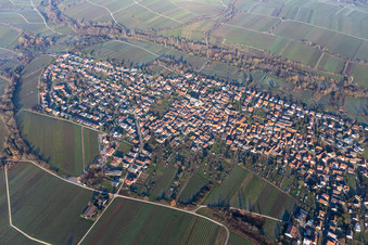 Oblique view of District Arzheim in Landau in der Pfalz in the state Rhineland-Palatinate, Germany