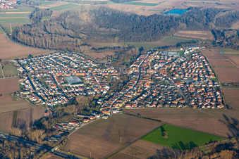 Aerial photograpy of Kuhardt in the state Rhineland-Palatinate, Germany