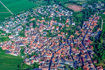 Village view in Ilbesheim bei Landau in the state Rhineland-Palatinate, Germany