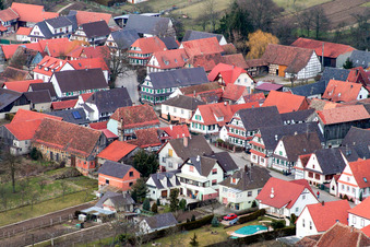 Seebach in the state Bas-Rhin, France out of the air