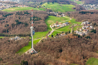 Television Tower St. Chrischona in Bettingen in the canton Basel, Switzerland