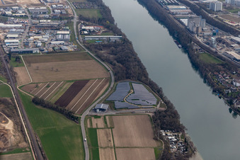 Solar power plant at the Roman bridgehead Augusta Raurica in Rheinfelden in the state Baden-Wuerttemberg, Germany