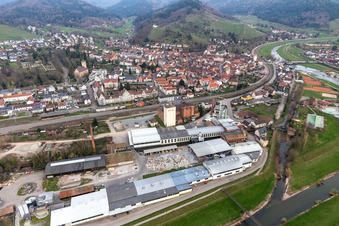 Aerial view of Gengenbach in the state Baden-Wuerttemberg, Germany