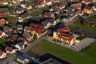 Complex of the hotel building Hotel Gasthaus Mosers Blume in the district Bollenbach in Haslach im Kinzigtal in the state Baden-Wuerttemberg, Germany