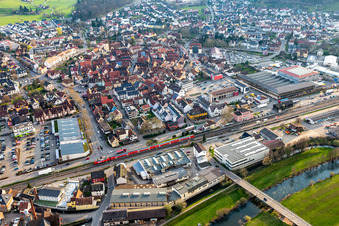 Haslach im Kinzigtal in the state Baden-Wuerttemberg, Germany out of the air