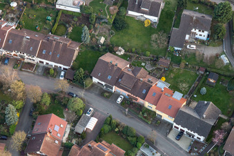 In the Laulesgarten from the north in the district Fessenbach in Offenburg in the state Baden-Wuerttemberg, Germany