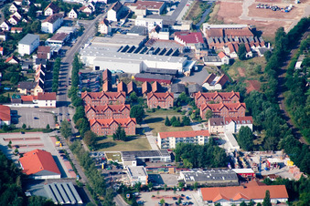 Industrial and commercial area of STABILA Messgeraete in Annweiler am Trifels in the state Rhineland-Palatinate