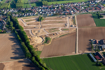 Development of the K2 Am Höhenweg building area in Kandel in the state Rhineland-Palatinate, Germany