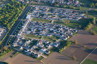 New development area Paul-Klee-Ring in Wörth am Rhein in the state Rhineland-Palatinate, Germany