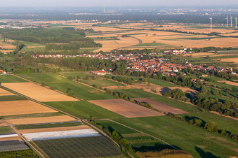 Aerial photograpy of Winden in the state Rhineland-Palatinate, Germany