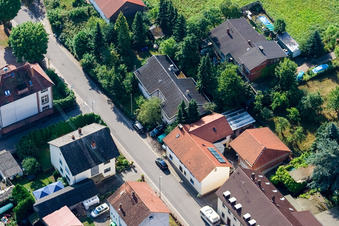 Aerial view of Hahnenbachstr in the district Gräfenhausen in Annweiler am Trifels in the state Rhineland-Palatinate, Germany