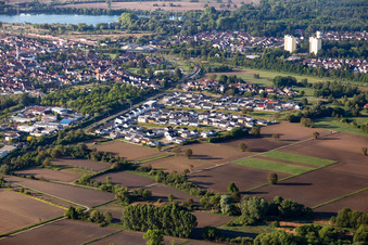 New development area in Wörth am Rhein in the state Rhineland-Palatinate, Germany
