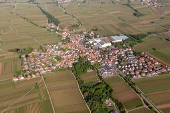 Town View of the streets and houses of the residential areas in Boechingen in the state Rhineland-Palatinate