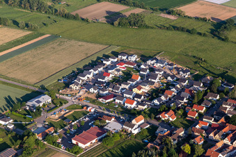 Aerial view of Altdorf in the state Rhineland-Palatinate, Germany