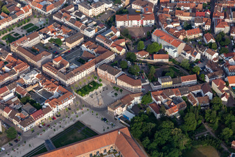 Luitpoldplatz, District Administration in Germersheim in the state Rhineland-Palatinate, Germany