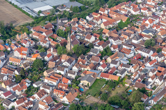 Protestant Church Sondernheim in the district Sondernheim in Germersheim in the state Rhineland-Palatinate, Germany