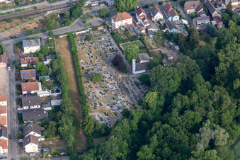 Cemetery in the district Sondernheim in Germersheim in the state Rhineland-Palatinate, Germany