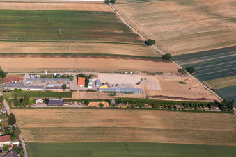 Kandel in the state Rhineland-Palatinate, Germany seen from above