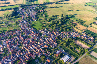 Aerial photograpy of Kapsweyer in the state Rhineland-Palatinate, Germany