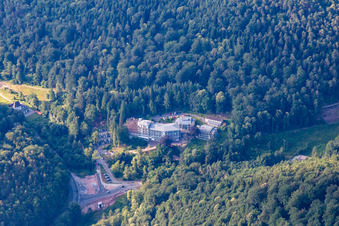Aerial view of Celenus Park Clinic in Bad Bergzabern in the state Rhineland-Palatinate, Germany