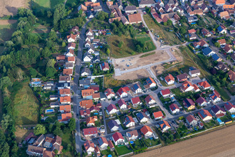 Development of the new development area Im Sand in Barbelroth in the state Rhineland-Palatinate, Germany
