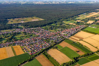 District Schaidt in Wörth am Rhein in the state Rhineland-Palatinate, Germany from a drone