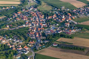 Trimbach in the state Bas-Rhin, France from the plane