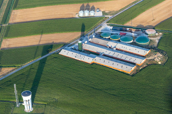 Oblique view of Wintzenbach in the state Bas-Rhin, France