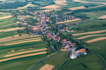 Wintzenbach in the state Bas-Rhin, France from above