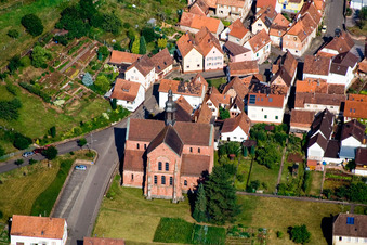Church building of the der Monastery church Eussertal in the village of in Eusserthal in the state Rhineland-Palatinate