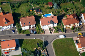 Oblique view of Ritter-Stephan-von-Mörlheim-Straße in Eußerthal in the state Rhineland-Palatinate, Germany