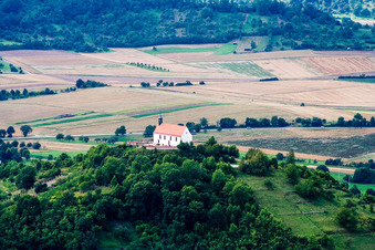 Churches building the chapel Wurmlinger Kapelle - St. Remigius Kapelle in the district Rottenburg am Neckar in Tuebingen in the state Baden-Wurttemberg