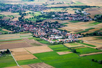 From the south in the district Pfäffingen in Ammerbuch in the state Baden-Wuerttemberg, Germany