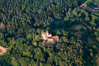 Ruins and vestiges of the former castle and fortress Burg Berwartstein in Erlenbach bei Dahn in the state Rhineland-Palatinate
