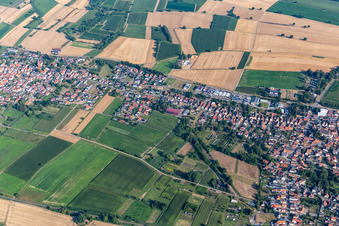 Steinfeld in the state Rhineland-Palatinate, Germany from above