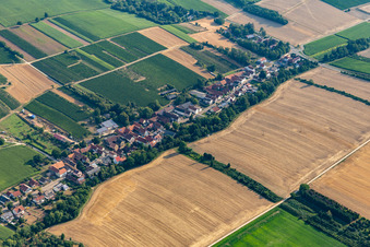 Vollmersweiler in the state Rhineland-Palatinate, Germany from above
