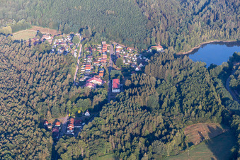 Camping Club Pirmans at Schöntalweiher in Ludwigswinkel in the state Rhineland-Palatinate, Germany