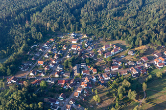 Fabrikstraße from the north in Ludwigswinkel in the state Rhineland-Palatinate, Germany