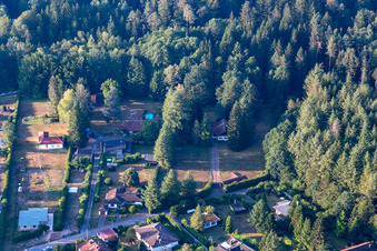 Aerial photograpy of At the Sägmühlweiher from the north in Ludwigswinkel in the state Rhineland-Palatinate, Germany