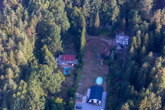 At the Kleiner Höchst in Ludwigswinkel in the state Rhineland-Palatinate, Germany from above