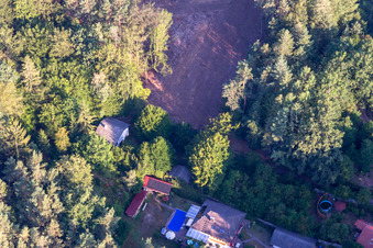 At the Saufelsen in Ludwigswinkel in the state Rhineland-Palatinate, Germany from above
