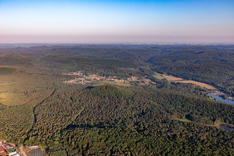 Ludwigswinkel in the state Rhineland-Palatinate, Germany seen from above