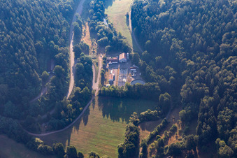 Wastewater treatment plant on the Wieslauter in Bundenthal in the state Rhineland-Palatinate, Germany