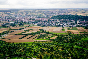 Oblique view of From the southeast in Herrenberg in the state Baden-Wuerttemberg, Germany