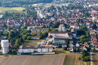 Hospital grounds of the Clinic Asklepios Suedpfalzkliniken in Kandel in the state Rhineland-Palatinate, Germany