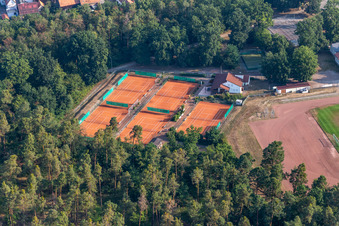 Hatzenbühl in the state Rhineland-Palatinate, Germany from above