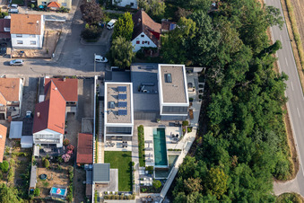 St. George Street in the district Hardtwald in Neupotz in the state Rhineland-Palatinate, Germany