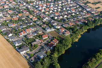 Leimersheim in the state Rhineland-Palatinate, Germany from above